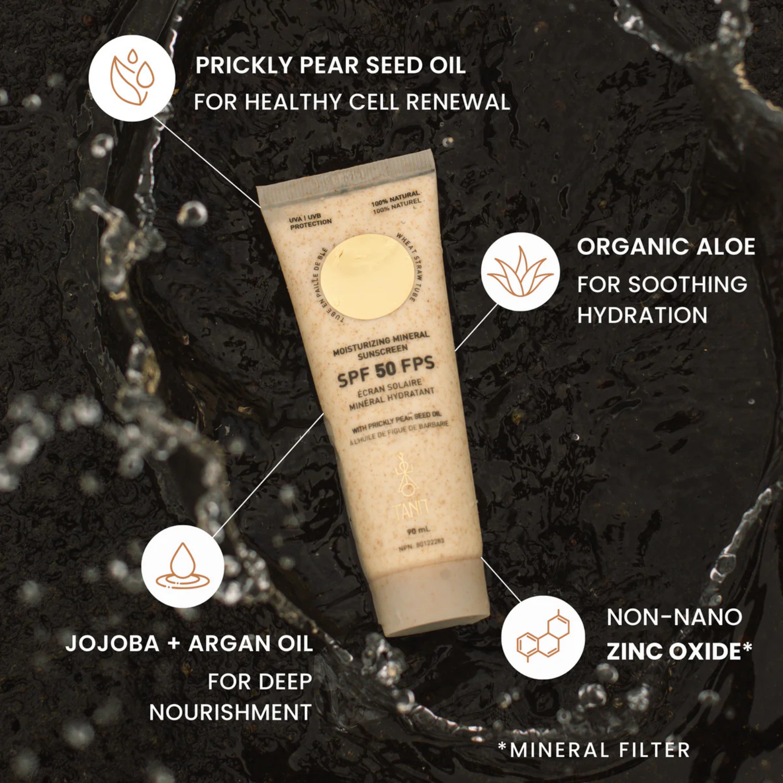 Tanit Mineral Sunscreen Spf 50 Unscented