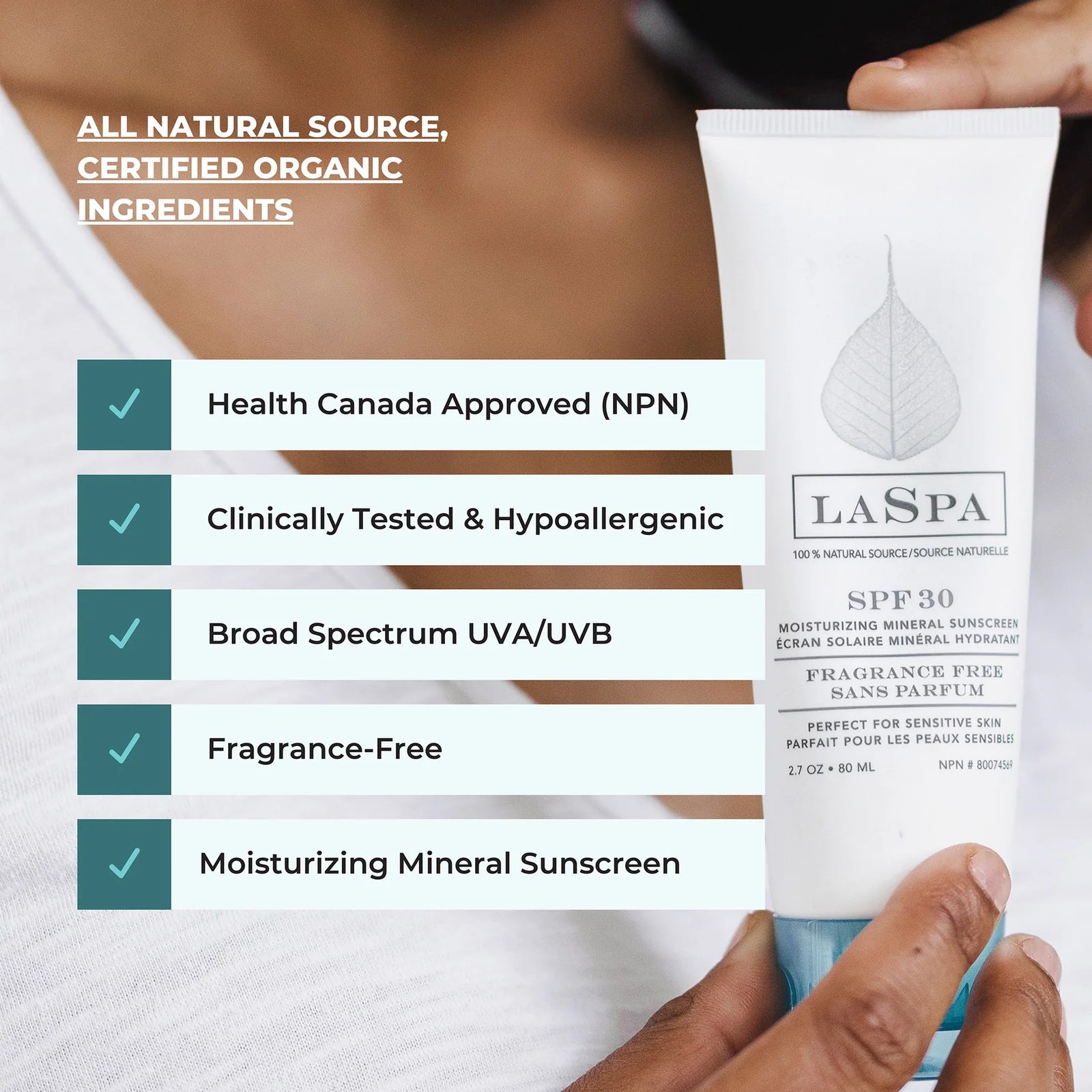 LaSpa SPF30 Moisturizing Mineral Sunscreen