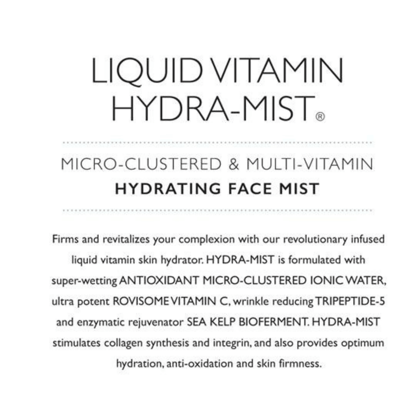 Body Deli Vitamin Mist Description