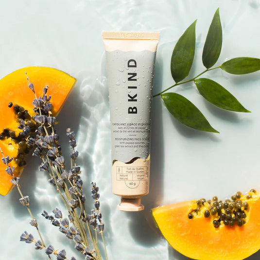 BKIND Moisturizing Face Scrub with Papaya Enzymes &amp; Green Tea Extract