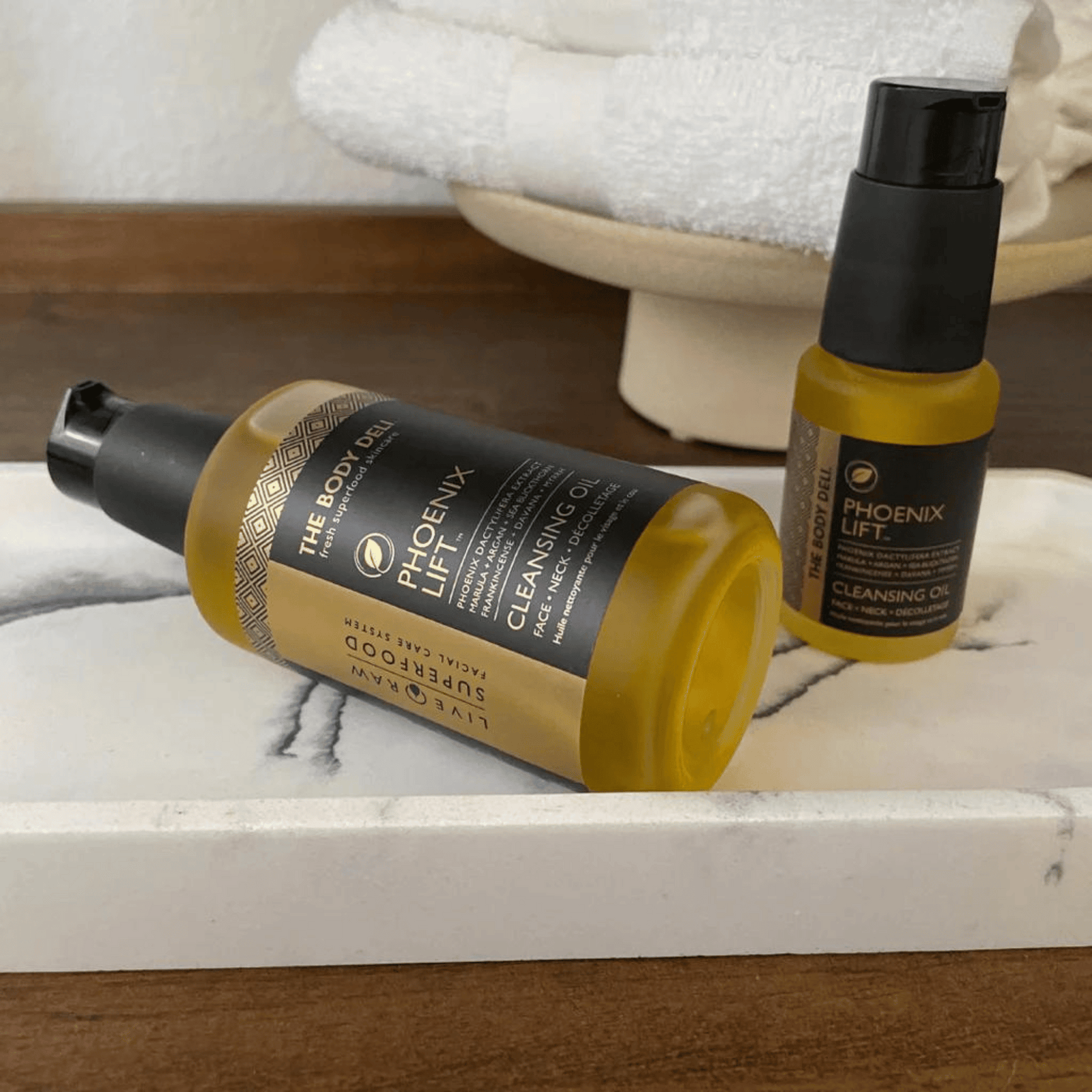 Regular and mini size of Body Deli Phoenix Oil Cleanser