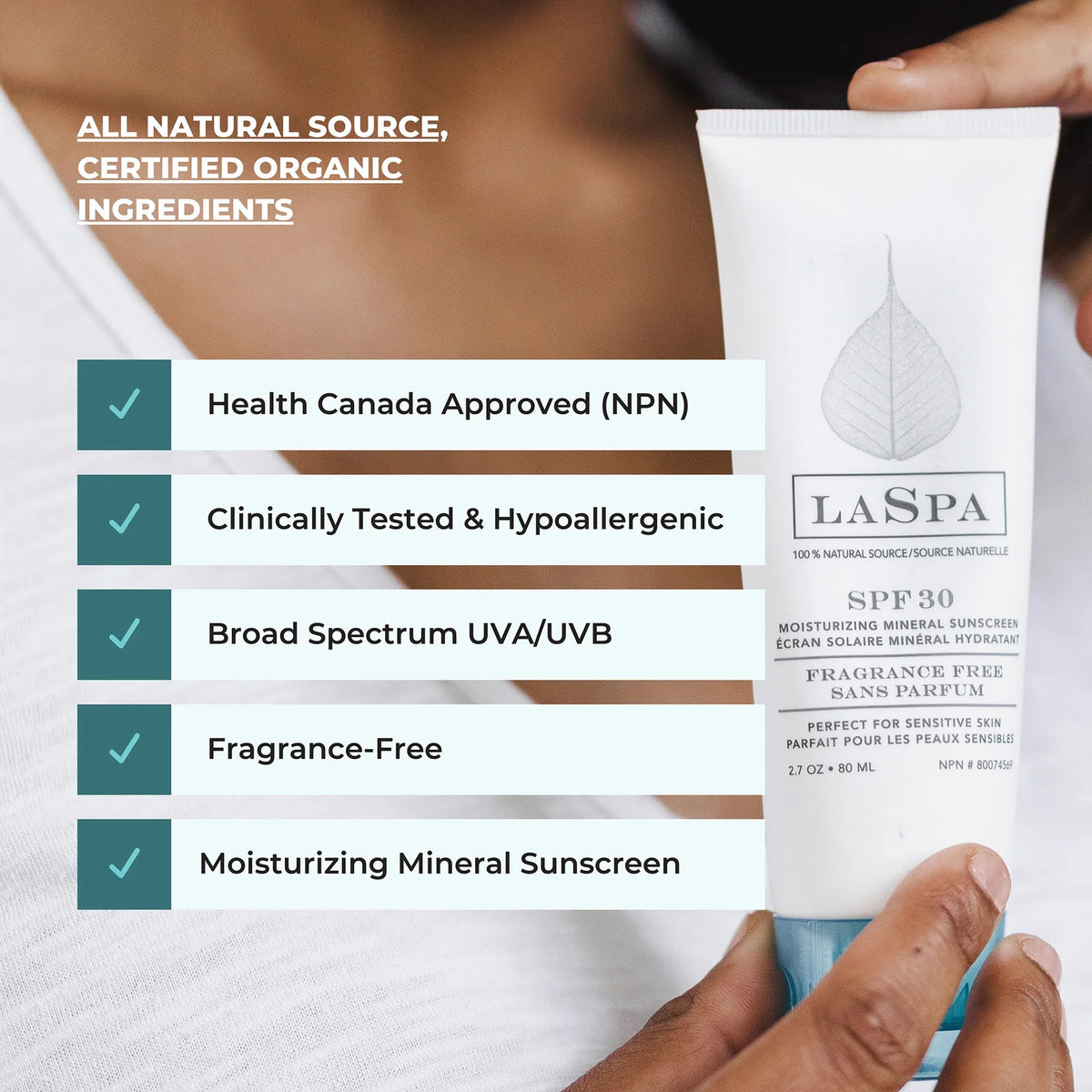 LaSpa SPF30 Moisturizing Mineral Sunscreen
