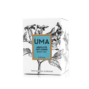 uma body oil box
