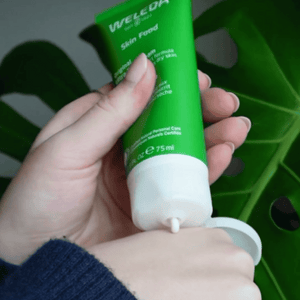 hand cream with plants