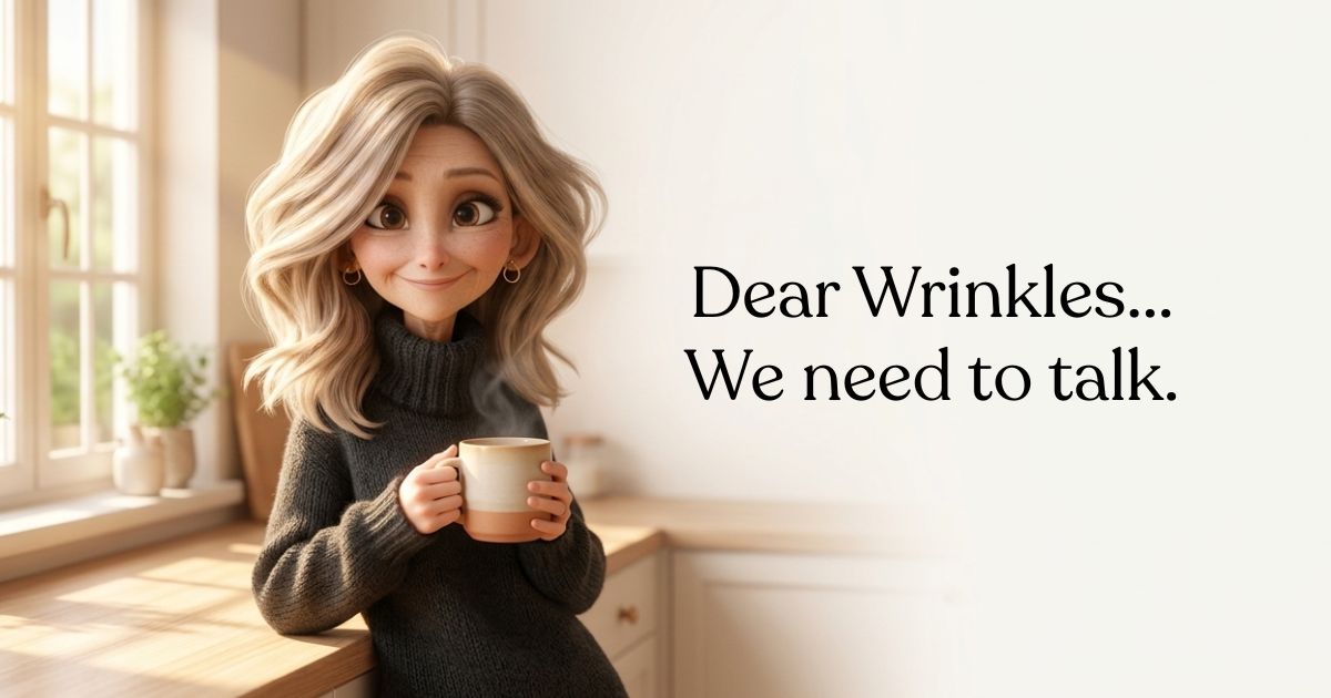 Dear Wrinkles... We need to talk.
