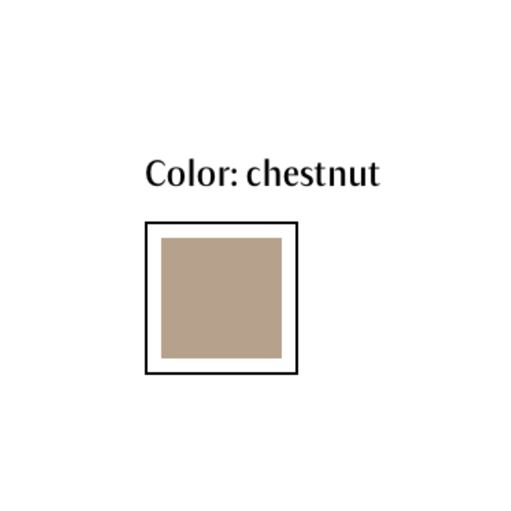 chestnut shade swatch