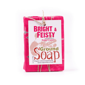 ground soap bright and fiesty wrapped