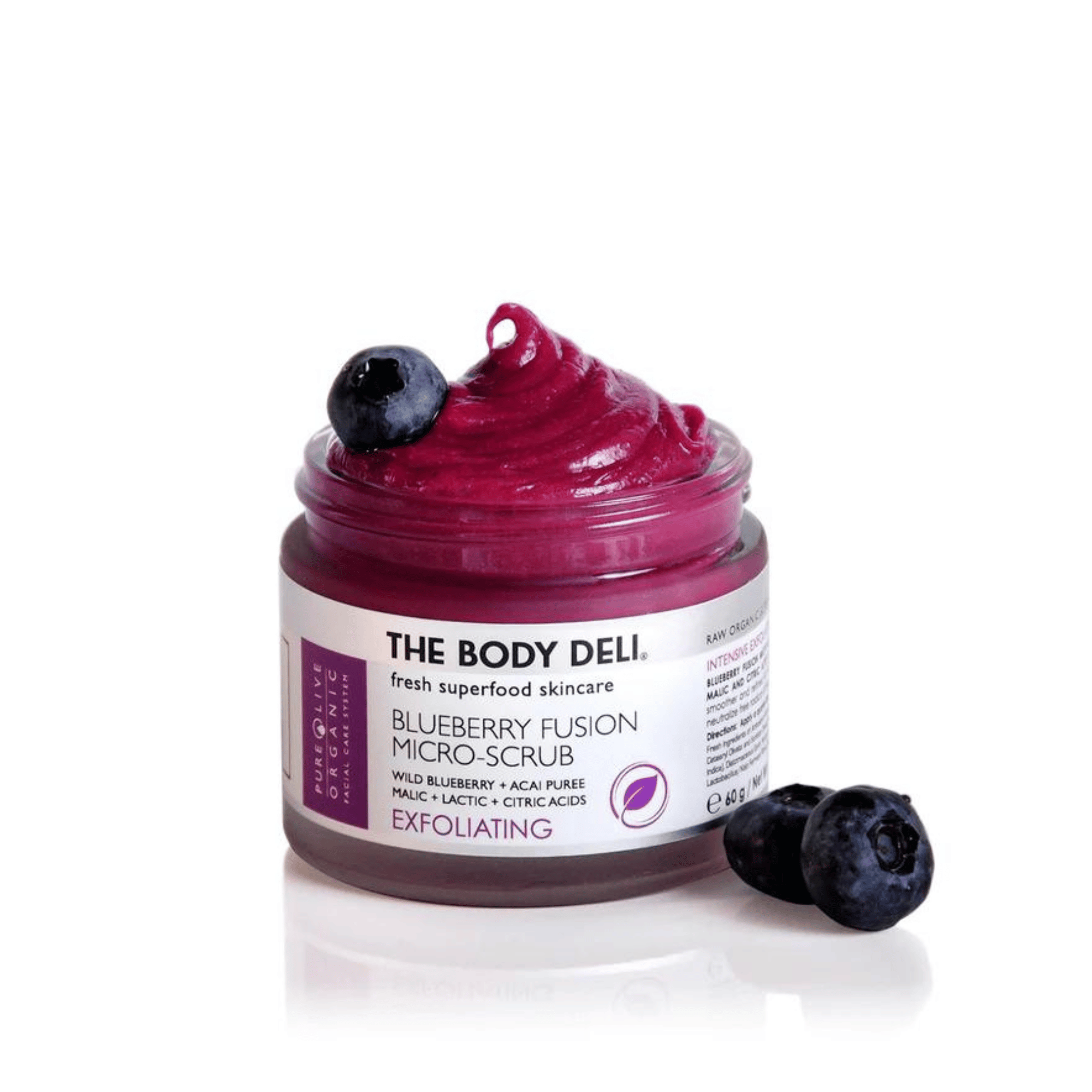 body deli blueberry fusion scrub jar