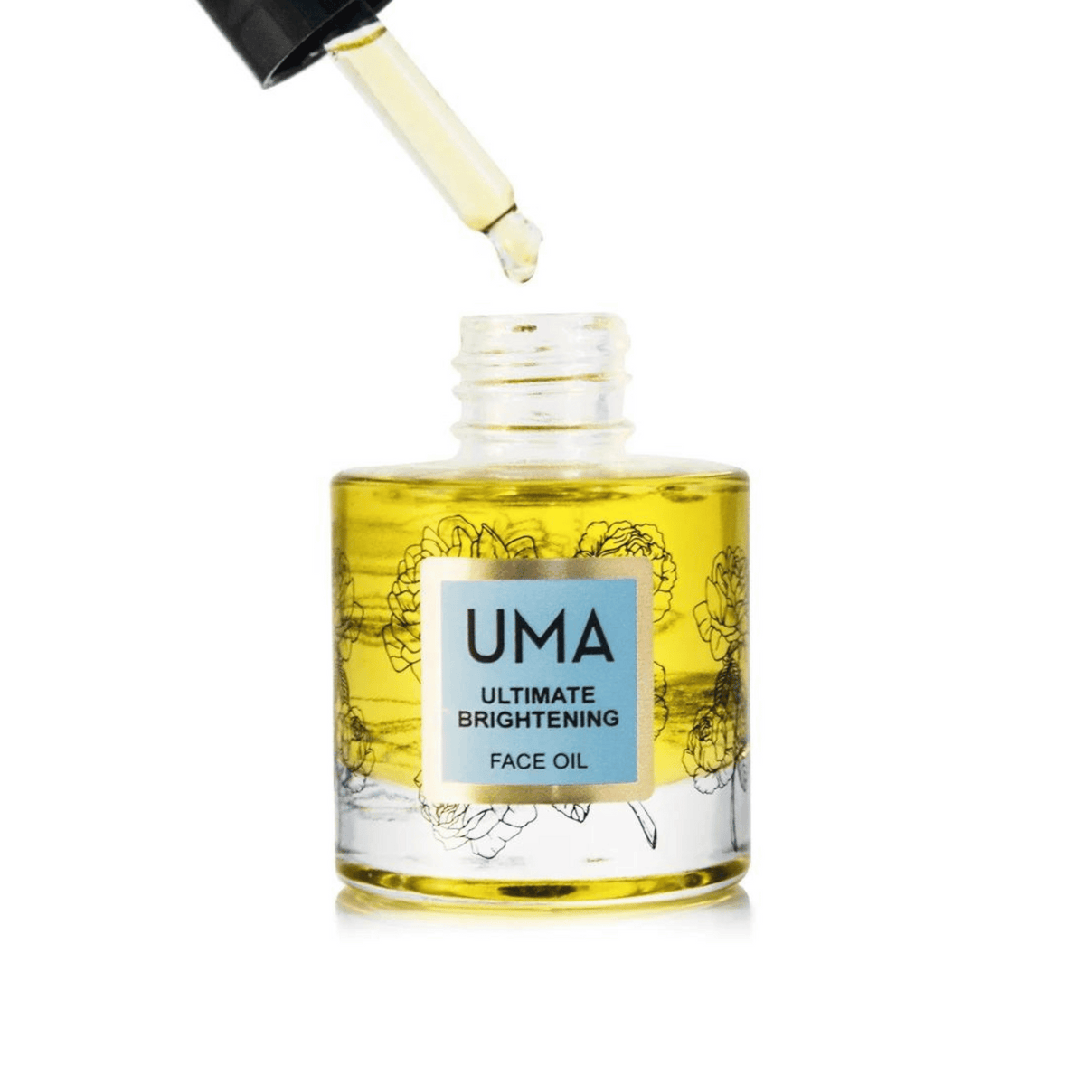 uma brightening face oil dropper