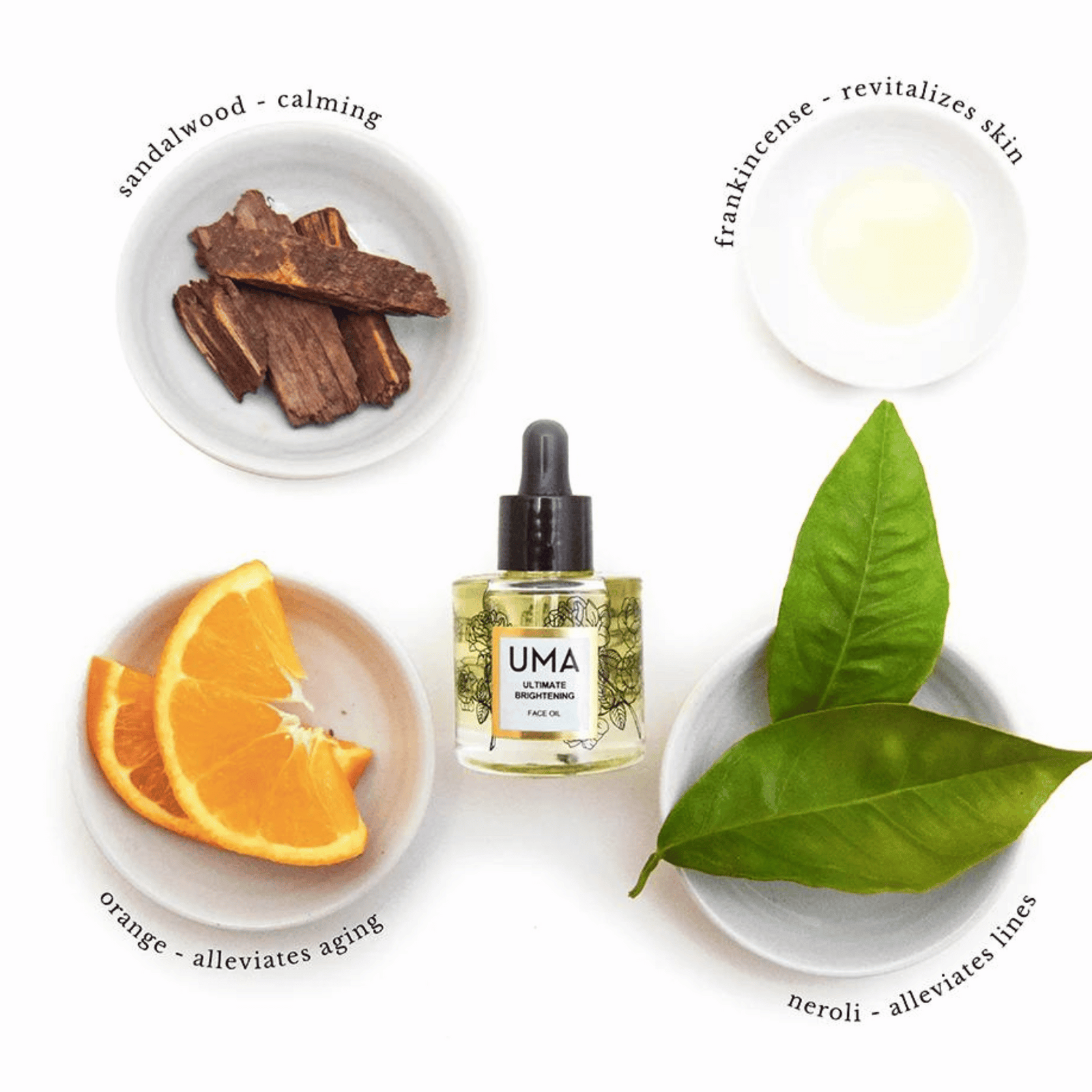 uma brightening facial oil photo