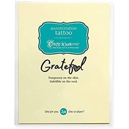 Buy Temporary Grateful Tattoo Online in Canada