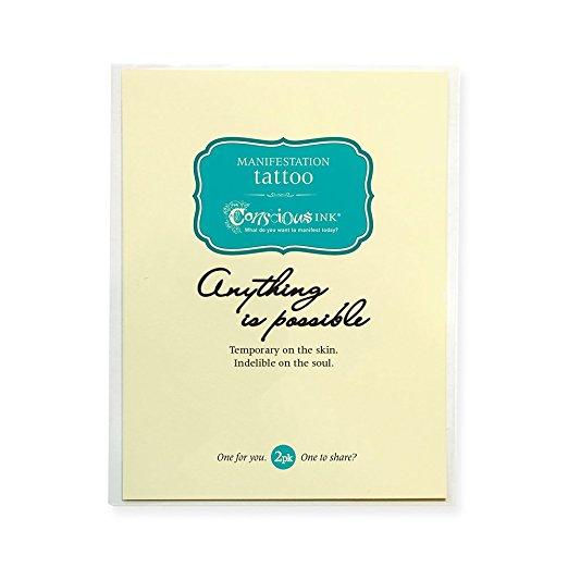 Conscious Ink Temporary Tattoo - Anything is Possible
