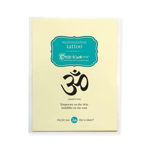 Conscious Ink Temporary Tattoo - OM (Sanskrit)