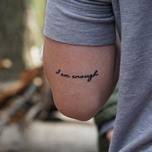 Buy I Am Enough Tattoo - Conscious Ink Temporary Tattoo in Canada